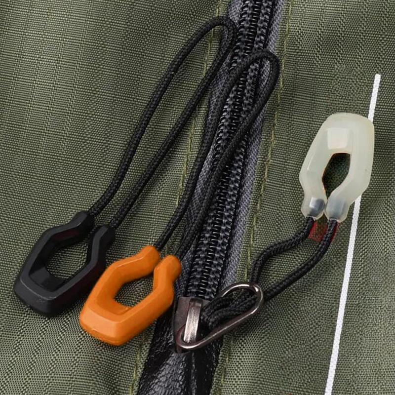 6PCS Universal Backpack Zipper Lanyard Multi-Purpose Anti Loss Luminous Purse Handbag Zipper Pulls Cord Replacement for Outdoor Sports Accessories
