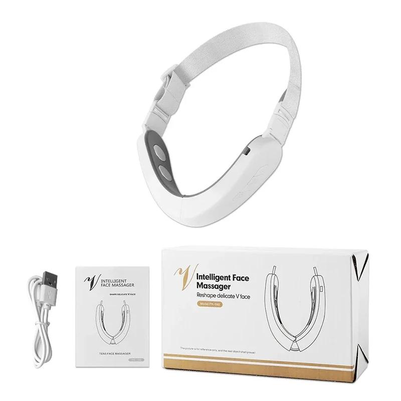 Facial V Lifting Vibration Massager Therapy Facial Lifting Device Double Chin V Face Shaped Cheek Lift Anti-Wrinkle Skin Care