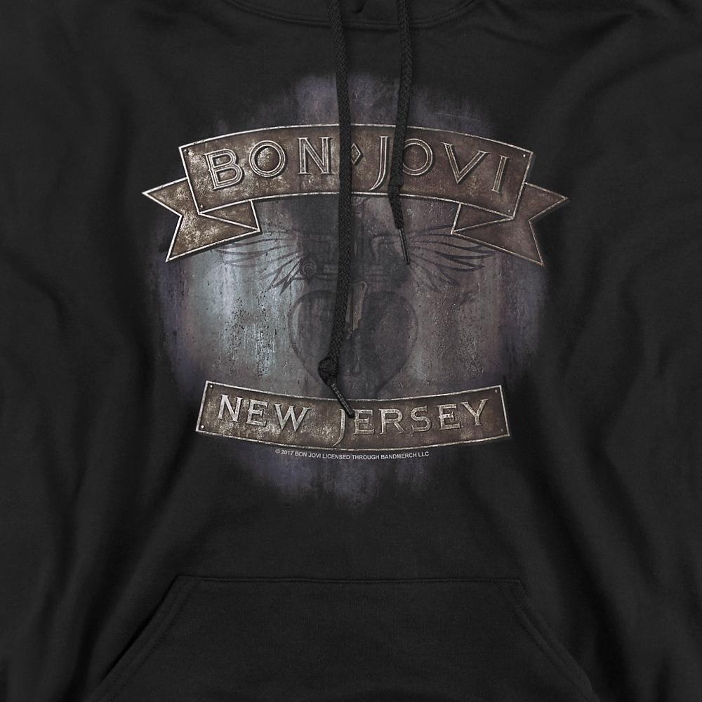 Bon Jovi Unisex Adult New Jersey Hoodie