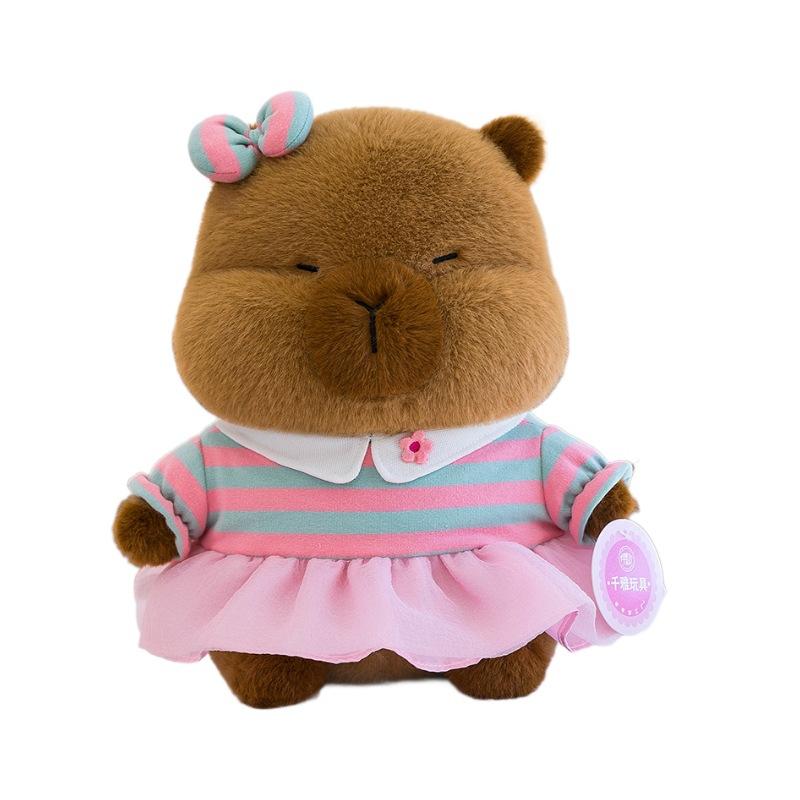 Wedding Dress Kapibala Doll Capybara Doll Plush Toy Pressing Bed Doll A Couple Wedding Gift