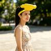 Cappello da Sole Palmare Che Blocca il Sole Visiera Stampata in 3D Fascia Elastica a Tesa Larga Cappello da Esterno per la Protezione Solare