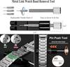 39-Piece Professional Watch Repair Tool Set for Band Adjustment and Lug Replacement