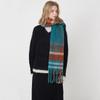 Plush Plaid Wool Scarf Tassel Cape Wraps Warm Winter Cashmere Scarves  Student