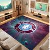 Aston Villa Voetbal Print Kristal Fluweel Tapijt, Comfortabel Waterabsorberend Antislip Binnen Vloerkleed