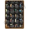 Retro Drink Plaque Art  Beer Wine  Whiskey Decor for Bars  Man Caves