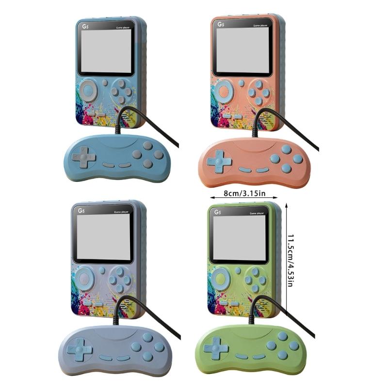 Portable Handheld Game Console Build In 500 Classical Game Rechargeable Battery Small Design for Kids Adults Travel
