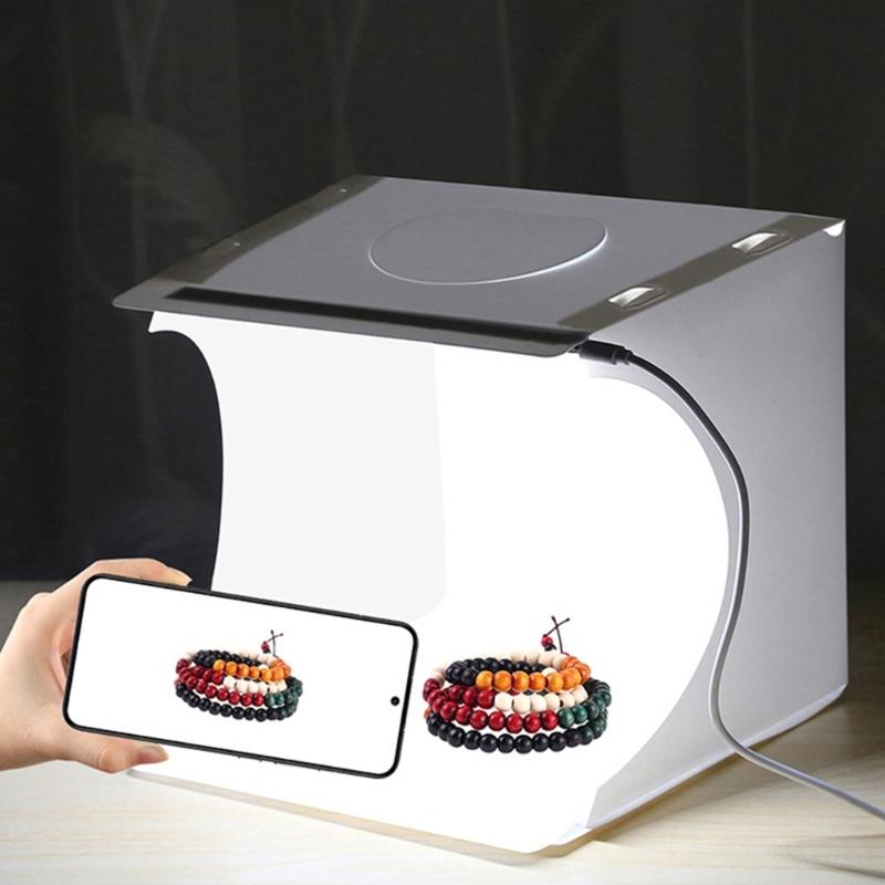 Profession Folding Light Box Photography Photo Studio Soft Box LED Light Soft Box Photo Background Kit for DSLR Camera