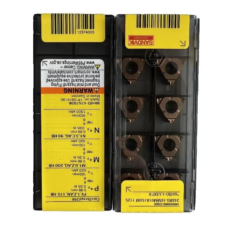 Original Sandvik / 266RG-16MM01A150M 1125 /Carbide CNC Blade 10 PCS