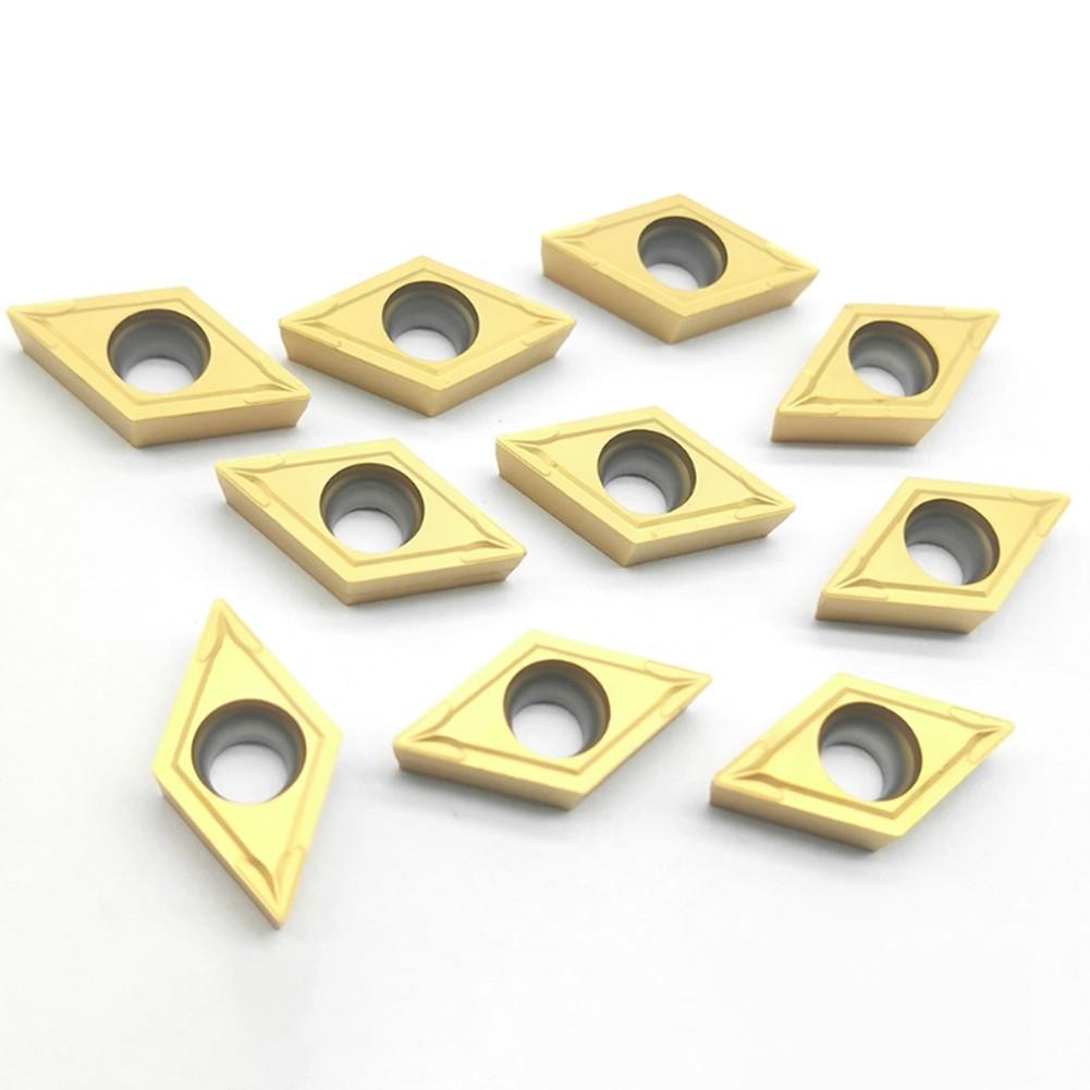 10Pcs DCMT11T308-MP CNC Lathe Insert Cutting Tool Carbide Turning Blade