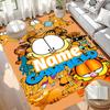 Custom Name Personalized Garfield Print Carpet, Versatile Home Decor Rug, for Playroom, Apartment, Balcony, Entryway, Hallway Gift