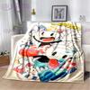 Kreslený roztomilý šálek s potiskem přikrývka pohovka přikrývka cestovní povlečení přikrývka flanelová přikrývka přehoz přes postel lehké cestovní