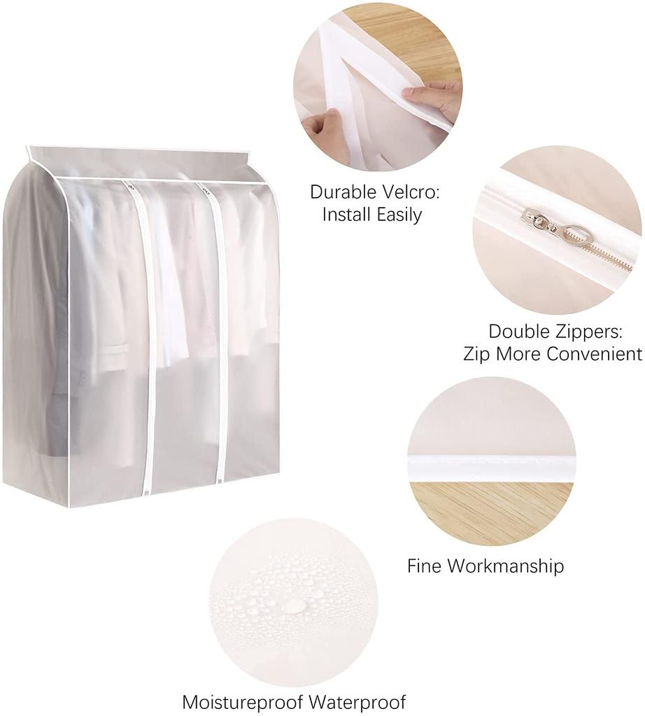 3D-Reißverschluss für Kleidung, Staubschutz, Kleidungsaufbewahrung, Kleiderschrank, Anzughülle, Startseite, Organizer, Taschen, Kleid, Anzüge, Kleidersäcke für Kleidung