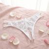 Low-waist Lace Seamless Panties Open Crotch Women's Thong Breathable Mesh Lace Briefs  Female