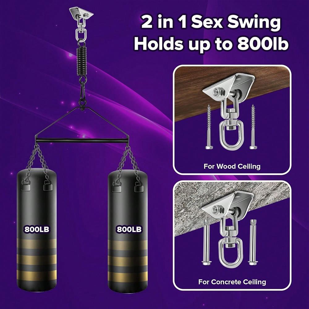 360 Degree Sex Swing Ceiling Adult Sex Furniture Adjustable  Erotic Love Hanging 1600LB Sex Toys for Couples Slave Room