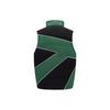 Reebok Colorblock-Logo Gesticktes Abzeichen Warme Gewebte Daunenweste Unisex-Weste Dunkelgrün Schwarz 23FRC283UGL1