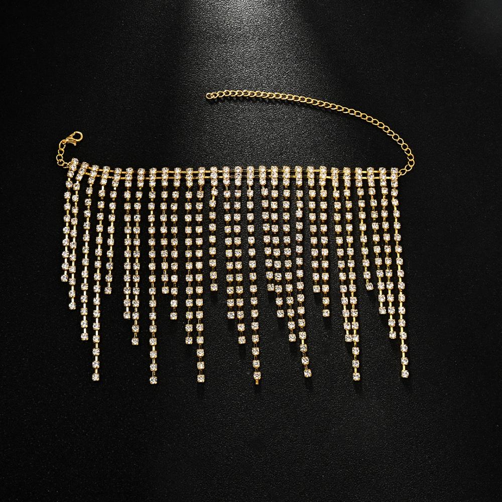 

Stonefans Бохо Дизайн Цепочка на Ногу с Кисточками Женские Аксессуары для Ног Летние Наручные Браслеты на Лодыжку со Стразами Украшения Пляжная Одежда Подарок