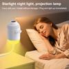 Huaqianguhh USB Projektorlampe, Sternenhimmel Nachtlicht mit klarem Bild und einstellbarer Helligkeit, Touch-Steuerung 2-in-1 Stern für Zuhause und Reisen