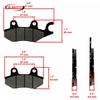 Full Set Front Rear Brake Pads for Yamaha ATV Quad Bike YFZ450 YFZ450R YFZ450X 2006- Buggy Parts