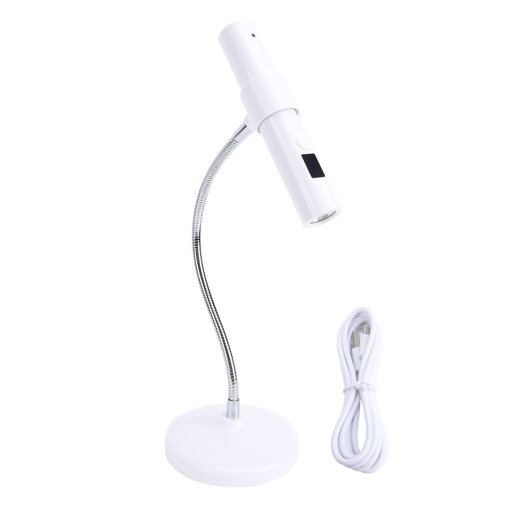 Mini Lampă Gel Unghii Temporizator 30s 60s Portabilă Gât Reglabil 360 Grade Control Tactil Reîncărcabilă LED