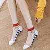 5 Pairs Cute Cat Socks For Women Sexy Lace Socks Y2k Harajuku Lolita Short Socks Set Preppy Transparent Socks For Girls