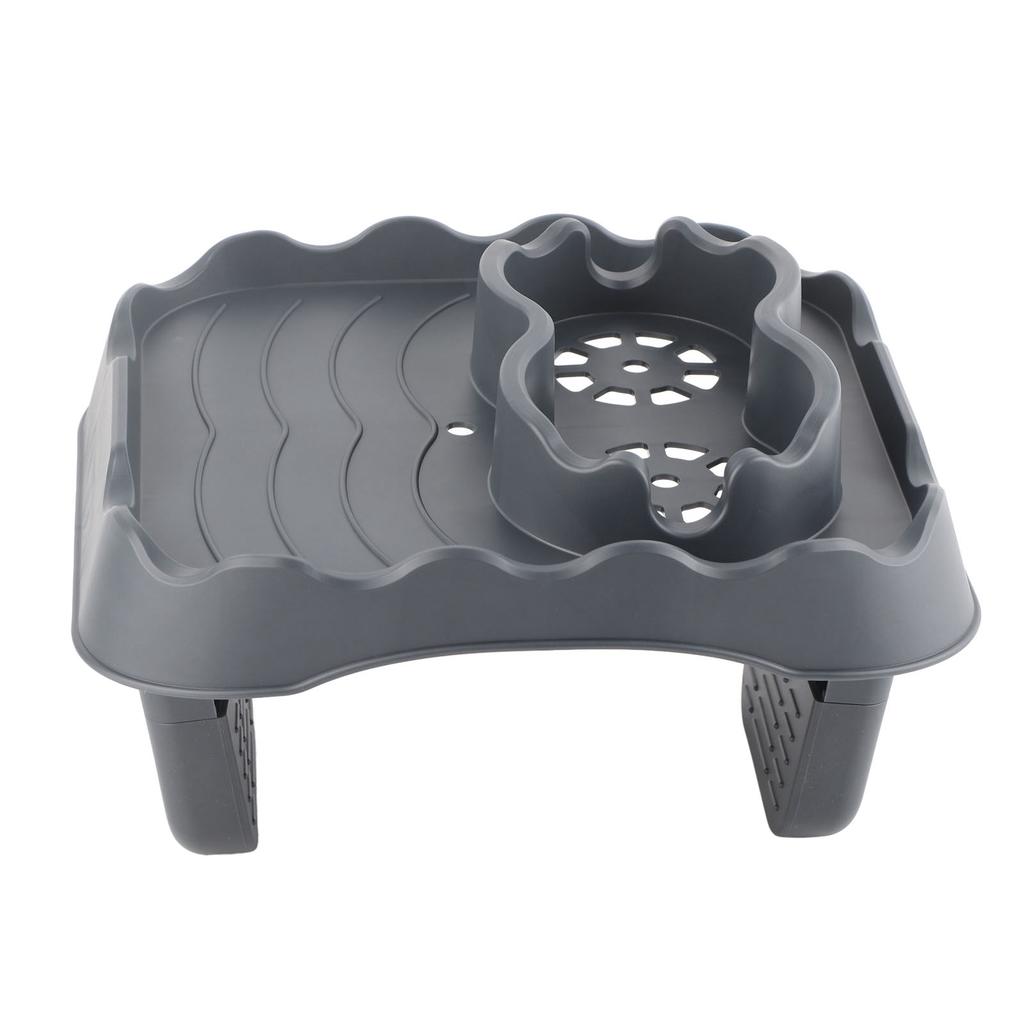 Plateau de table pour spa avec trous de drainage, antidérapant et réglable, pour piscines et spas