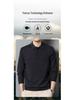 Men's Merino Wool Turn-Down Collar Sweater, Solid Color, Long-Sleeve, 2024 Autumn Collection
