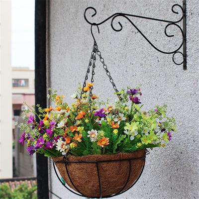 Hängen Sie den Blumentopf leicht und robust zum Aufhängen, aus Metall, für den Außenbereich, wetterbeständig, einfach zu installieren