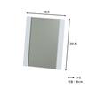 Belca Tabletop Mirror Folding Side Frame Mirror Width 18 X Depth 2 X Height Wood Grain White Compact Stand Mirror Makeup Mirror Makeup Mirror Mirror