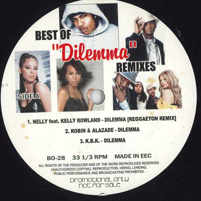 12inch Record VARIOUS - Best Of "Dilemma" Remixes BO28 NOT ON LABEL 2002 Europe Rap & Hip-Hop/R&B Used