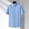 Men's Plus Size Striped Short-Sleeve Casual Shirt
