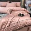 Light Luxury Class A Maternal And Infant Grade Cotton Long-Staple Cotton Four-Piece Set Pure Cotton Embroidered Bed Sheet Mattress Quilt Cover Bedding
