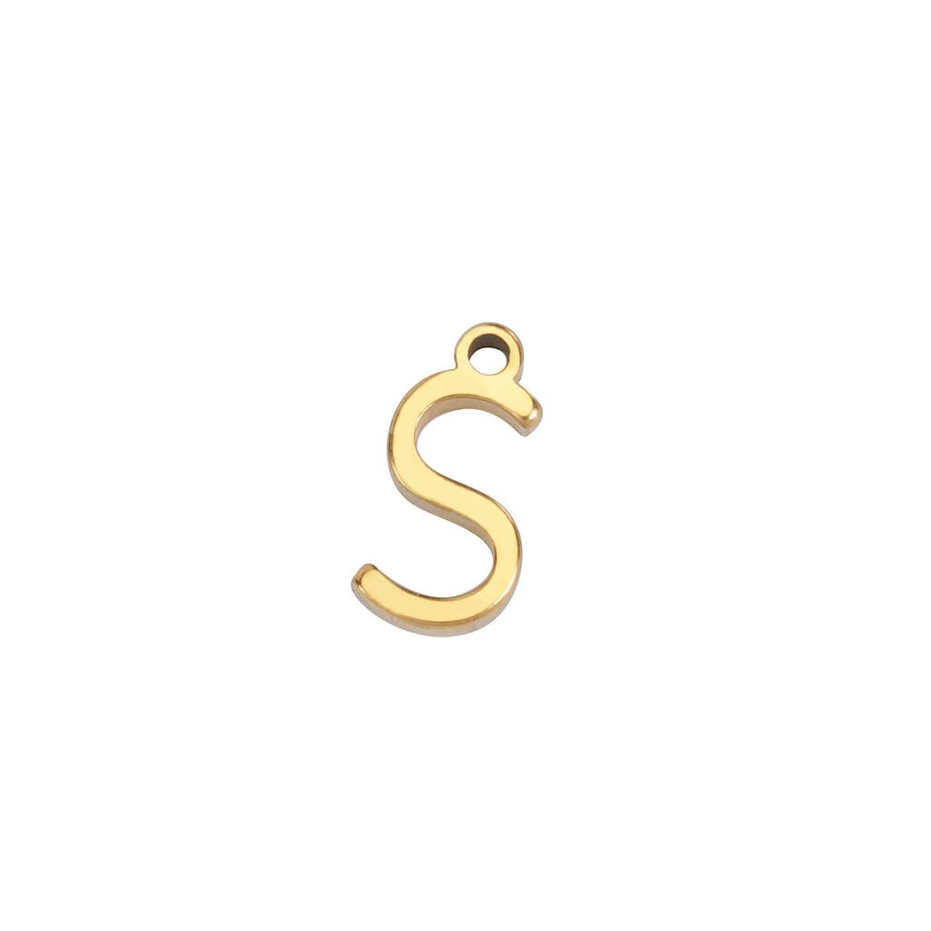 1 Stück 304 Edelstahl Mini-Buchstaben " A-Z " Anhänger Für Schmuckherstellung Initialen Alphabet/ Großbuchstaben Anhänger Armband Halskette DIY