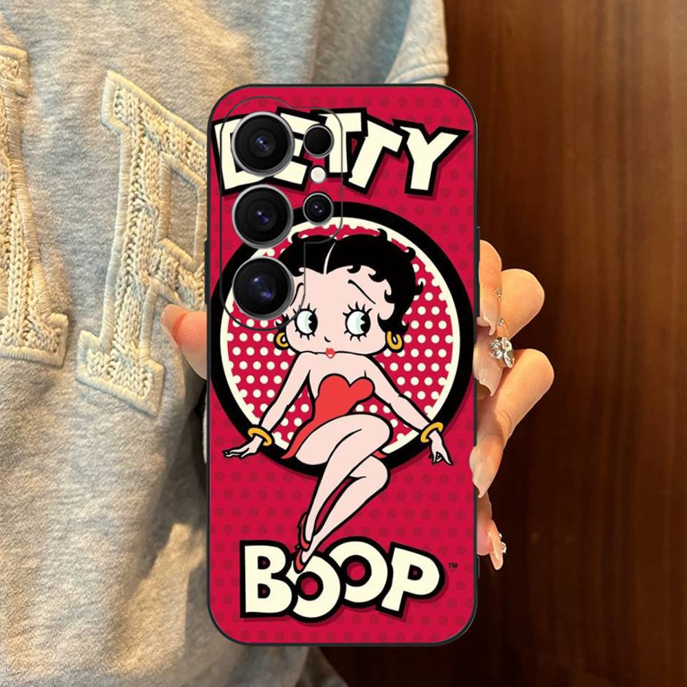 Animation B-Betty Boop Phone Case For Samsung S 24 Fe 25 Ultra Plus 20 Lite 21 30 22 23 24 22 Ultra 5G Fundas