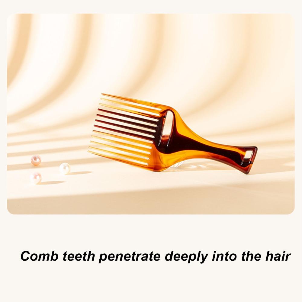 PP Material Hair Comb Set Professional Pick Comb Salon Use Fish Bone Comb  For Thick Curly Hair