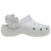 Crocs Classic Platform Bouquet Clog Plastic Trendy Hole Shoes Women's White