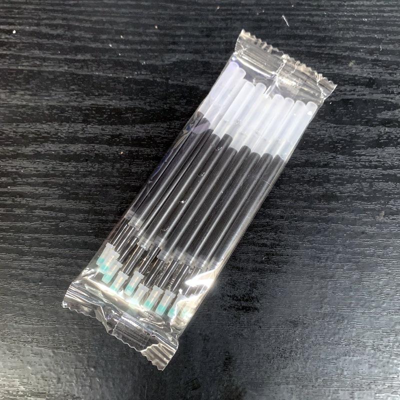 Press-Type Quick-Dry 0.5mm White Pen - Ideal for Students & Exams, Black Ink, Neutral ST Head, Perfect for Signing & Practice