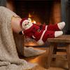 Winter Seasonal Room Ornament 3D Hugging Christmas Stockings for Fireplace Decorations, Large Knit Holiday Gift Decorative Hanging Pendant