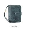 Women's RFID Blocking Bifold Wallet Dual Zipper Large Capacity Card Slots Coin Pouch ID Window Casual Durable Purse Gift