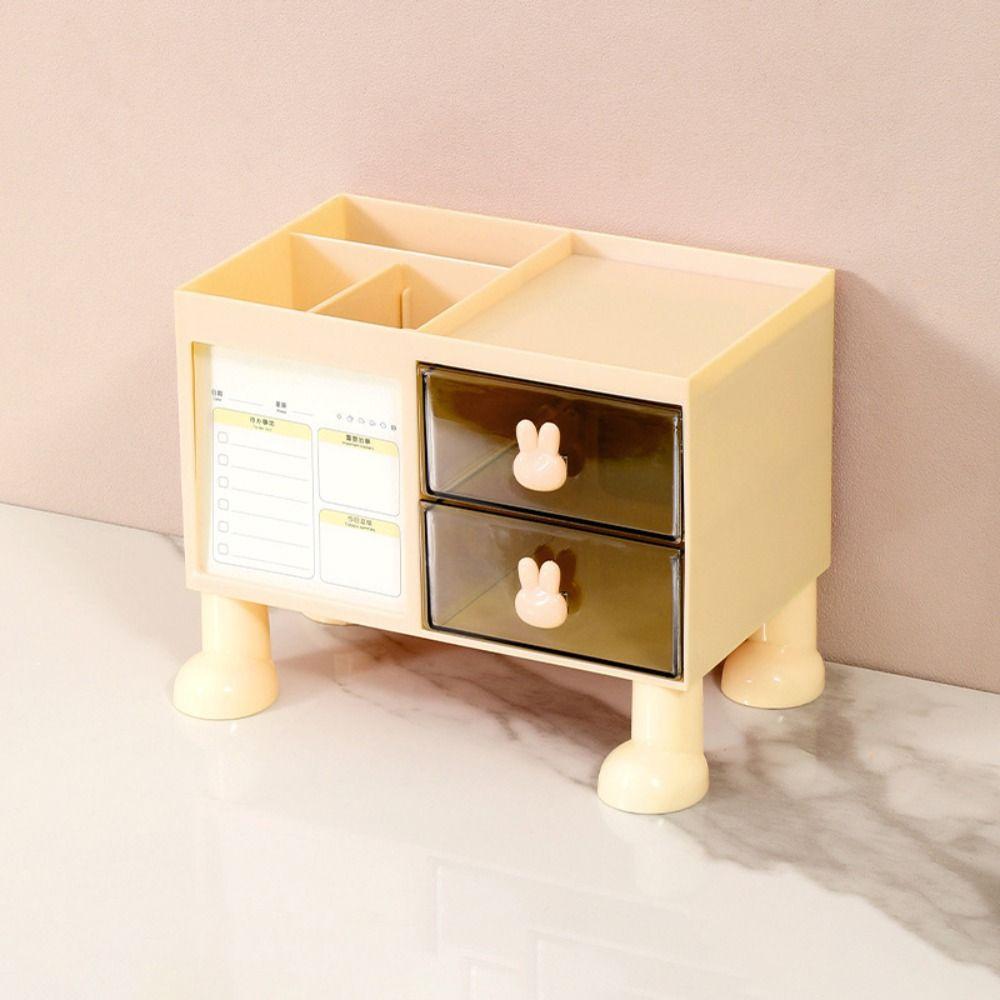 Drawer Pen Holder High-capacity Stationery Organizer Durable Pencil Storage Box  Desk