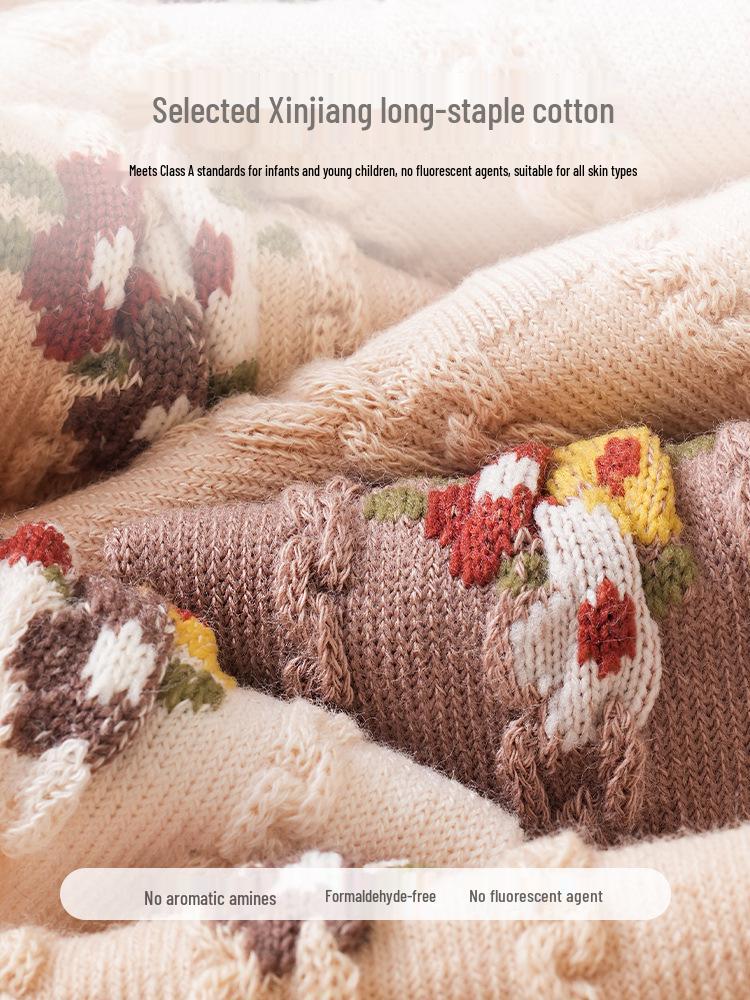 #24 Seamless Ruffled Cotton Baby Socks for Newborns and Infants - Spring/Autumn Princess Style