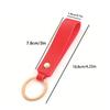 Creative Solid Color PU Leather Keychain | Small Gift for Business