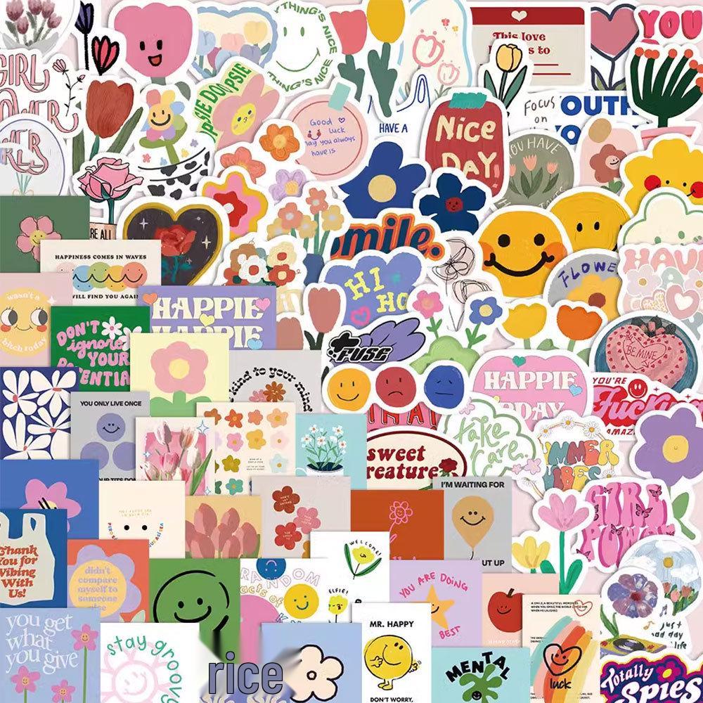 Korean Style Cute Watercolor Stickers: 449 Waterproof Sheets for Creative Decoration