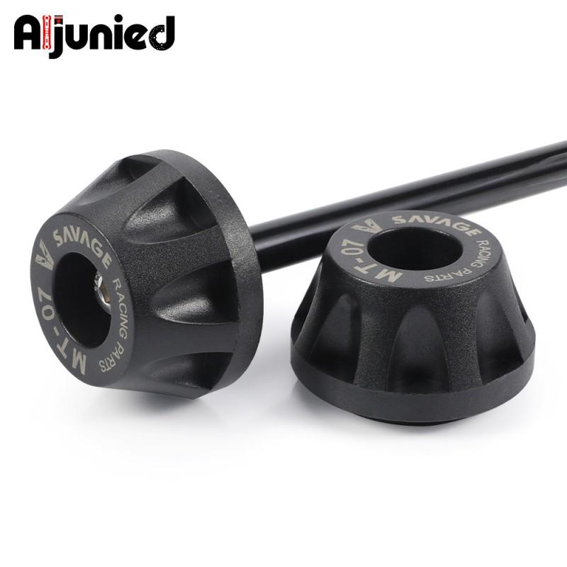 Nylon Crash Protector Caps Yamaha MT-07 FZ-07 XSR700 Front Rear Axle Anti-Scratch Protective Bushings