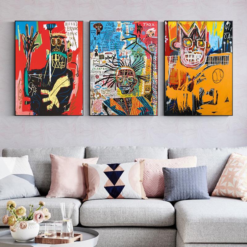 Abstract Graffiti Art Modern Street Artist Canvas Paintings Vintage Famous Posters and Prints Wall Art Pictures for Home Decor