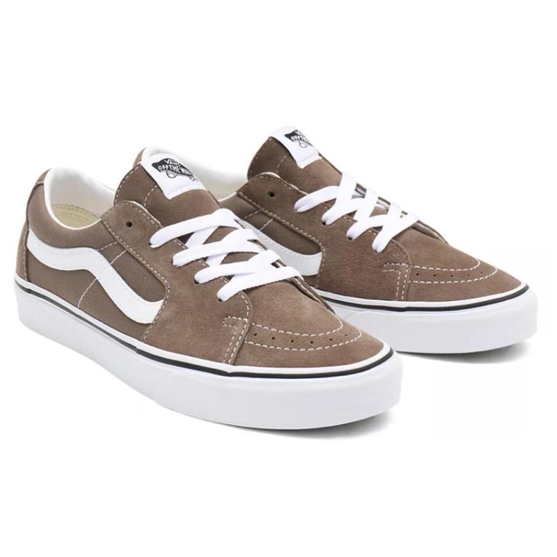 Vans SK8 Low Breathable Wear resistant Non Slip Low Tops Casual Skateboarding Shoes Unisex Brown Vans VN0A4UUKA0N