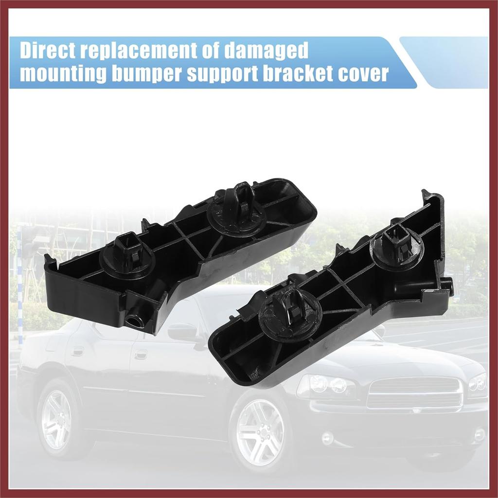1 Pair Front Bumper Mount Support Bracket for Dodge Charger 2011-2014 57010287AC 57010286AB Left and Right Side Replace Parts