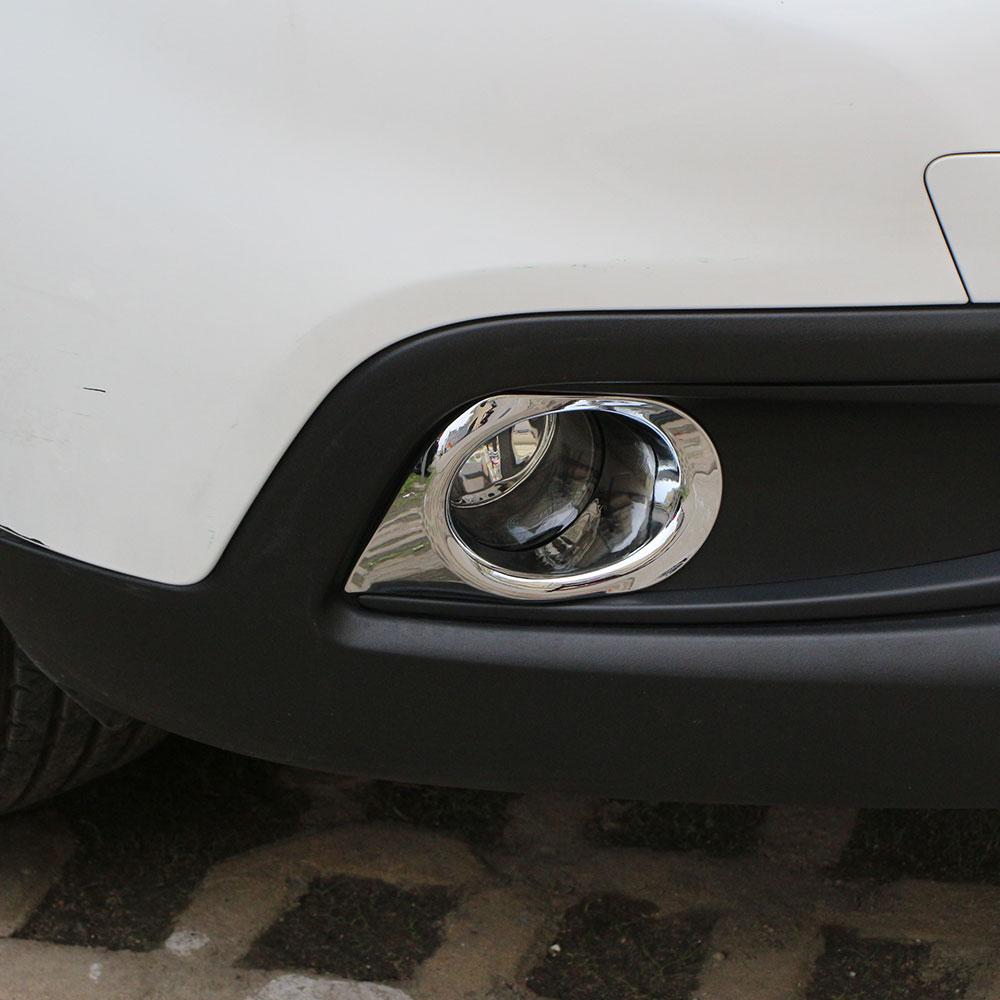 For Peugeot 2008 2014 2015 2016 2017 2018 Front Fog Light Sticker Cover 2Pcs Fog Lamp Decorative Trim Styling Accessories