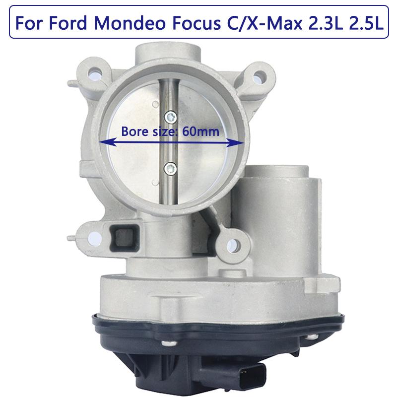 60mm Throttle Body for FORD Focus Mondeo C-Max S-Max Galaxy Fusion 2.3L 2.5L Throttle Valve 1556736 VP4M5U9E927DC 4M5GFA