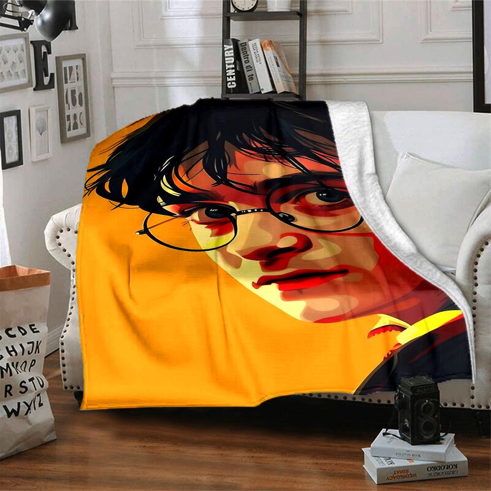 1 Stück Harry Potter Decke Leichte Flanell-Kuscheldecke für Sofa, Bett, Reisen, Camping, Wohnzimmer, Büro, Couch, Stuhl und Bett
