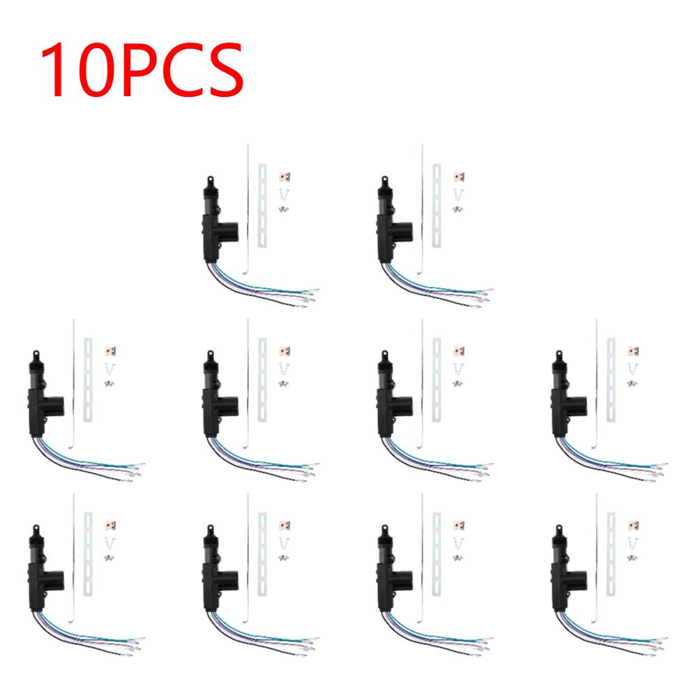 1-10pcs Door Power Central Lock 12V 2/5 Wire Actuator Auto Vehicle Remote Central Locking System Motor Car Alarm Security System